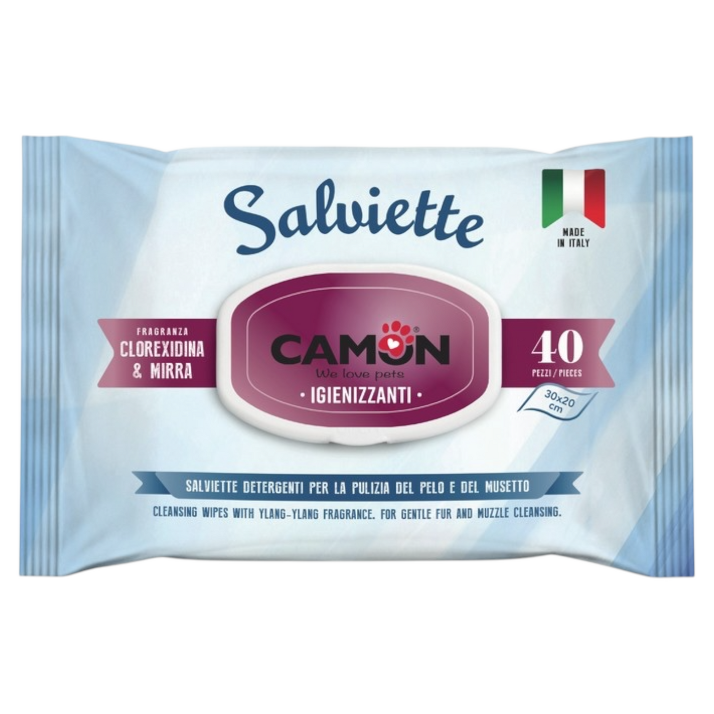 CAMON Salviette Clorexidina & Mirra 40pz