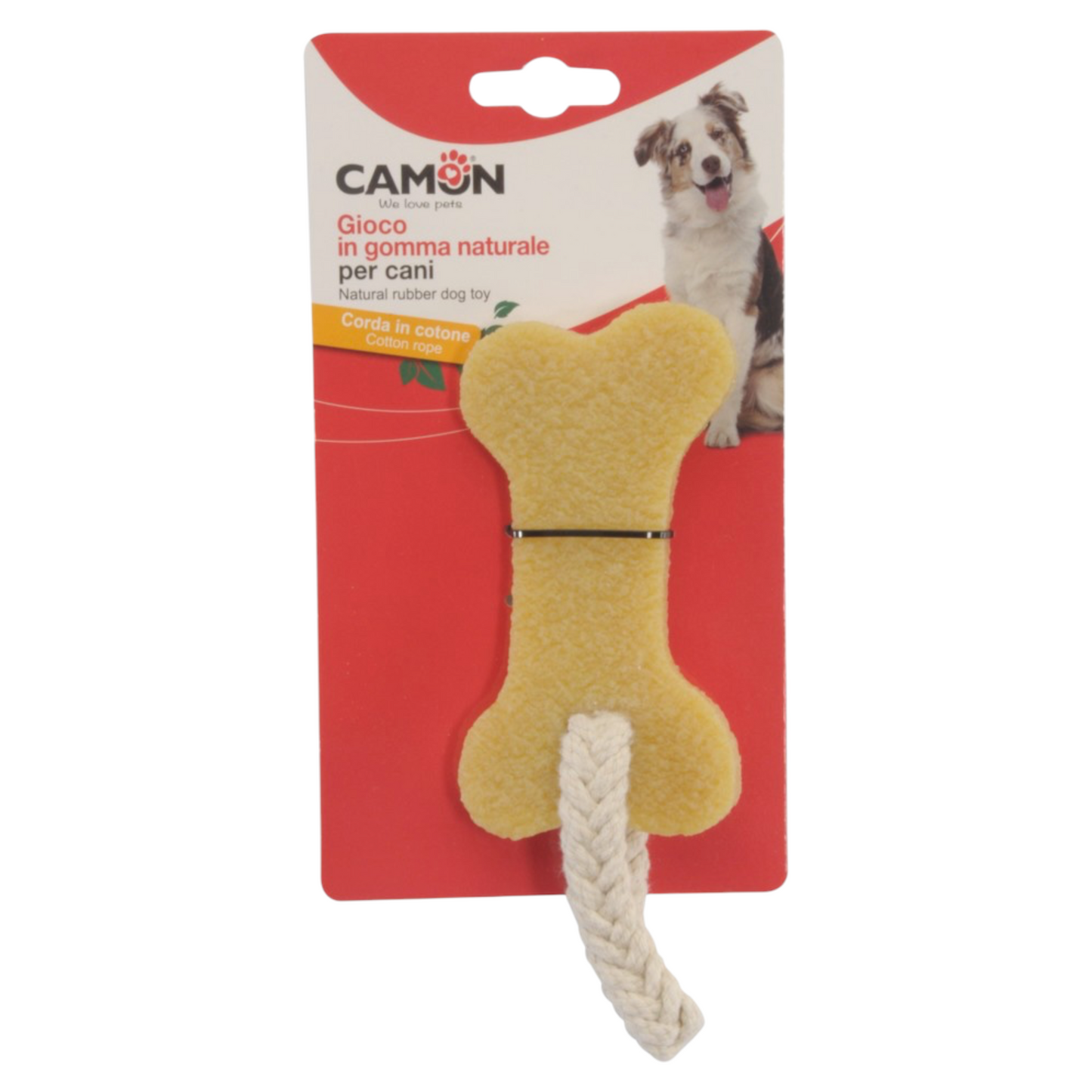 CAMON Gioco Osso con Gomma e Corda