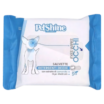 PETSHINE Salviette Occhi 15Pz