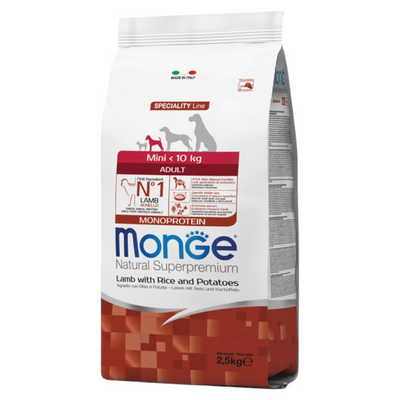 MONGE Cane Mini Adult Agnello 2,5Kg