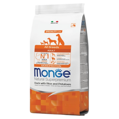 MONGE Cane All Breeds Adult Anatra Riso e Patate 12Kg