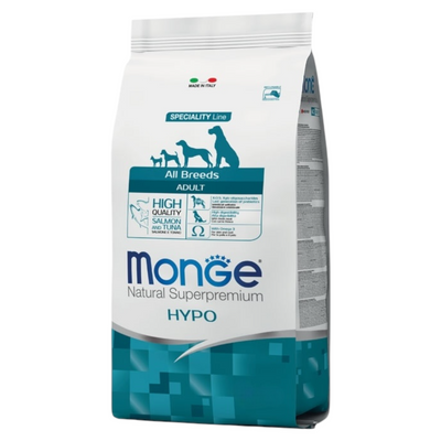 MONGE Cane All Breeds Hypoallergenic Salmone e Tonno 2,5Kg
