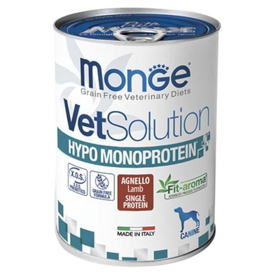MONGE Vet Solution Cane Hypoallergenic Agnello 400Gr