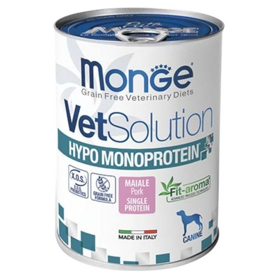 MONGE Vet Solution Cane Hypoallergenic Maiale 400Gr