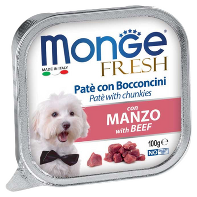 MONGE Fresh Cane Patè con Manzo 100gr