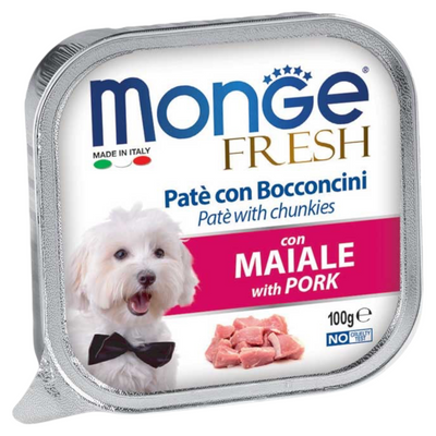 MONGE Fresh Cane Patè con Maiale 100gr