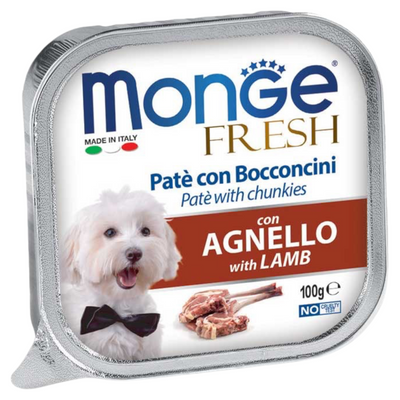 MONGE Fresh Cane Patè con Agnello 100gr
