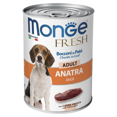 MONGE Fresh Cane Bocconi Adult Anatra 400gr