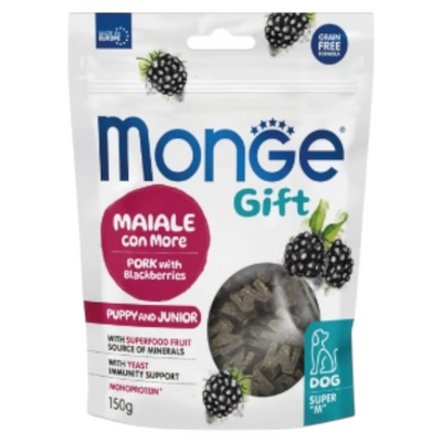 MONGE Gift Cane Super M Puppy Maiale con More 150Gr