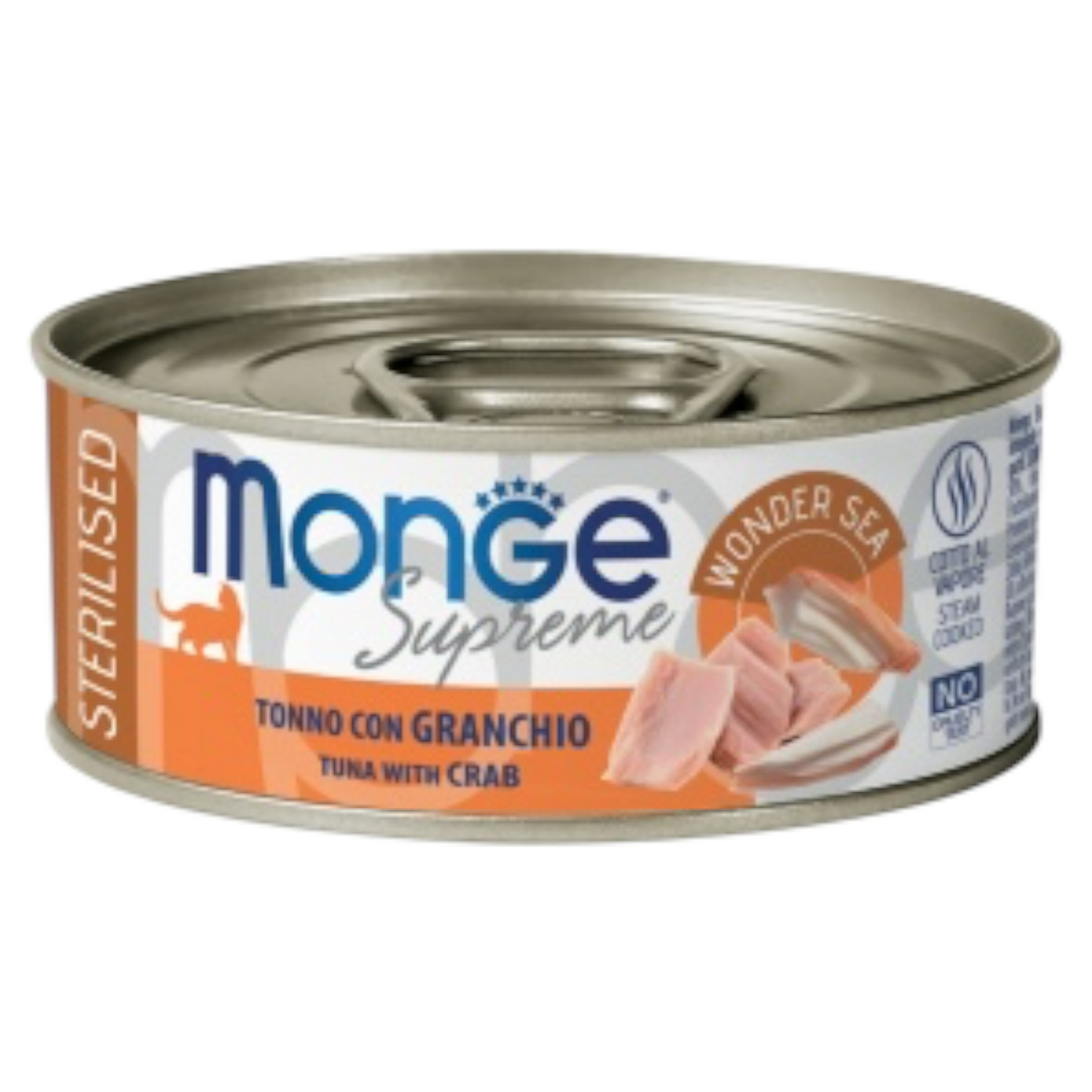MONGE Gatto Supreme Sterilised Tonno con Granchio 80Gr