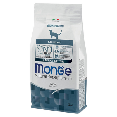 MONGE Gatto Sterilised Trota 1,5Kg