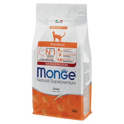 MONGE Gatto Sterilised Anatra 1,5Kg