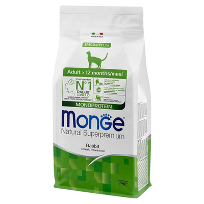 MONGE Gatto Adult Coniglio 1,5Kg