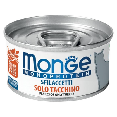 MONGE Gatto Monoprotein Sfilaccetti Tacchino 80gr