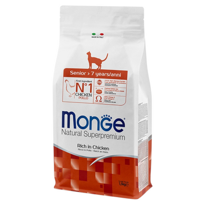 MONGE Gatto Senior Pollo 7+ 1,5Kg