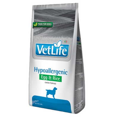 FARMINA Vet Life Cane Hypoallergenic Uova e Riso 12Kg