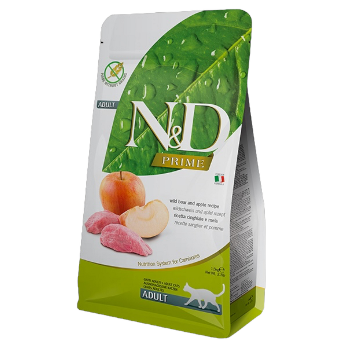 FARMINA N&D Gatto Prime GF Adult - Cinghiale e Mela 300gr