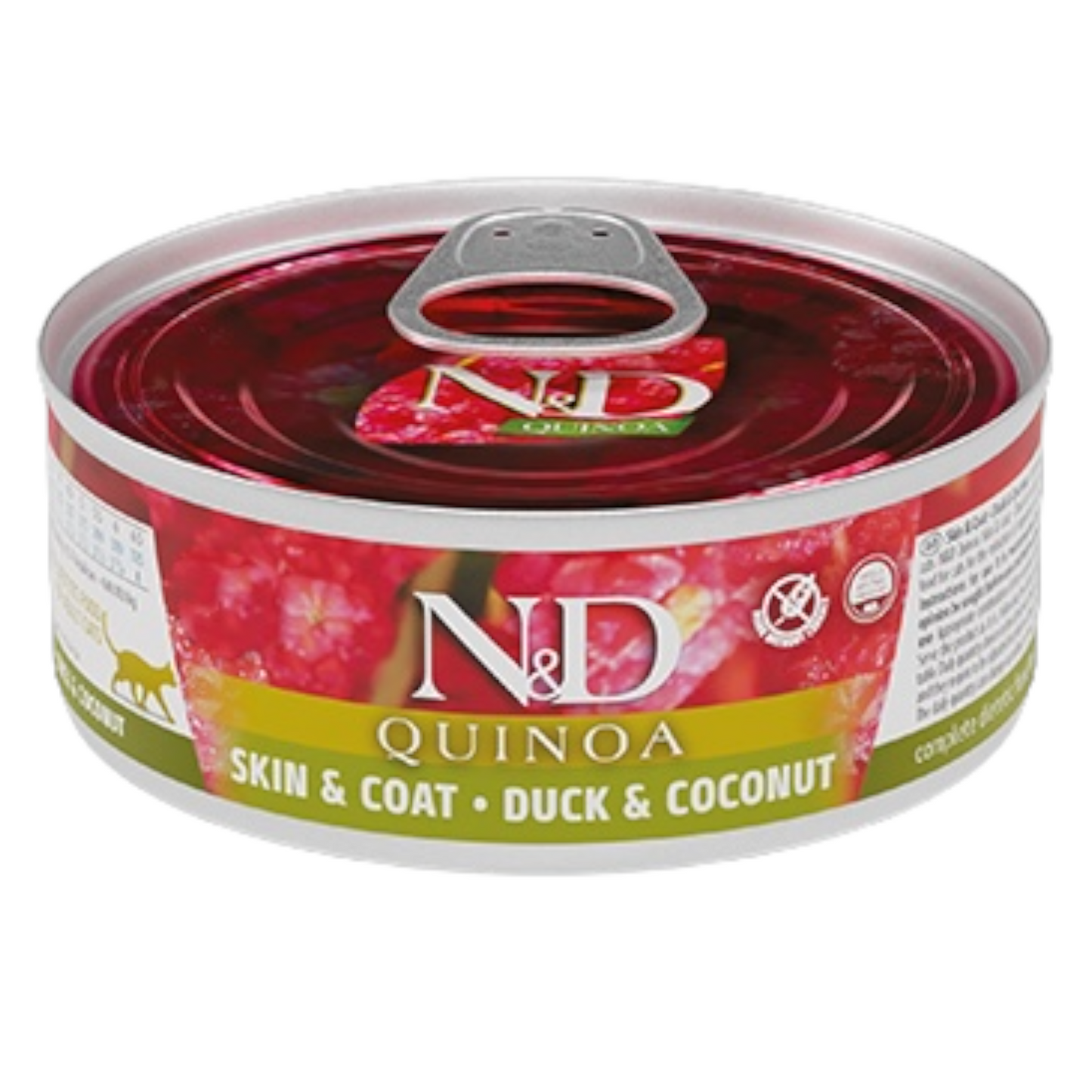 FARMINA N&D Gatto Quinoa Skin&Coat - Anatra e Cocco 24x80gr