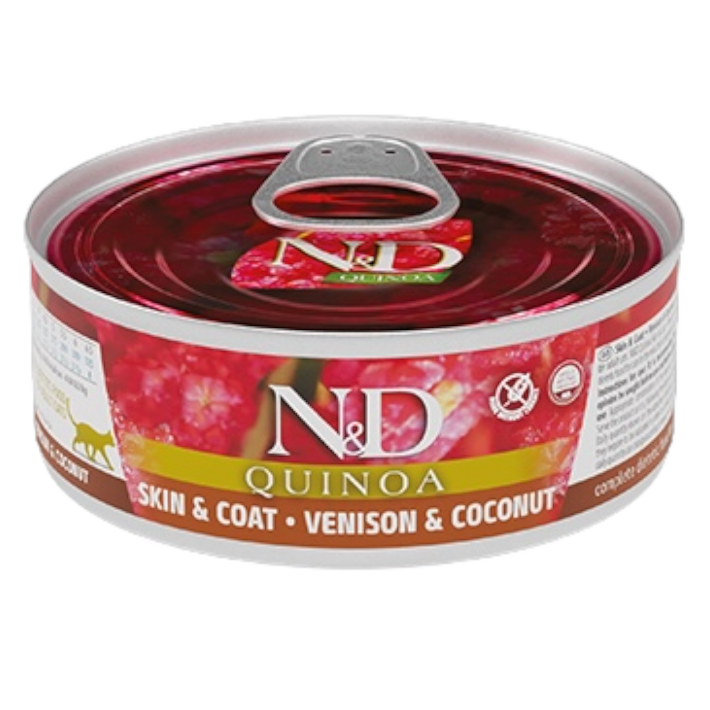 FARMINA N&D Gatto Quinoa Skin&Coat - Cervo e Cocco 24x80gr