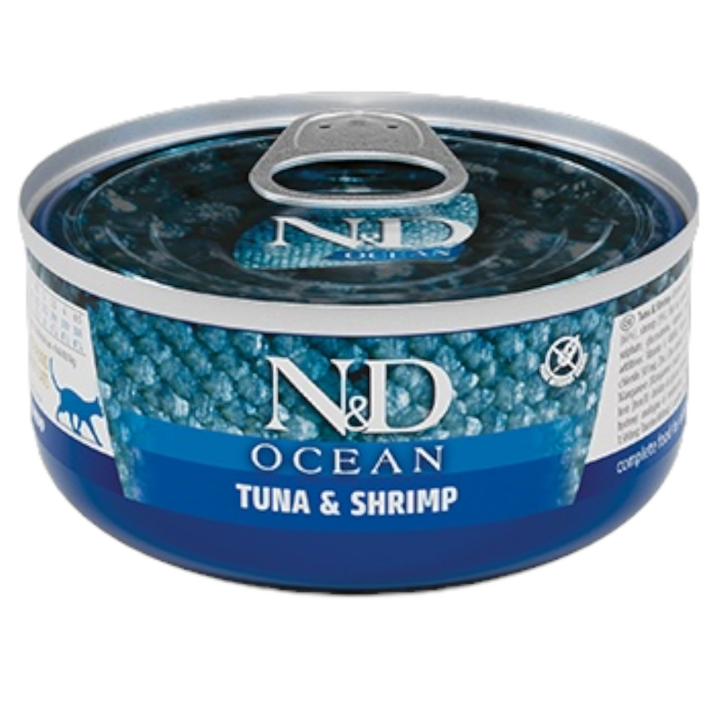 FARMINA N&D Gatto Ocean Adult - Tonno e Gamberetto 24x70gr