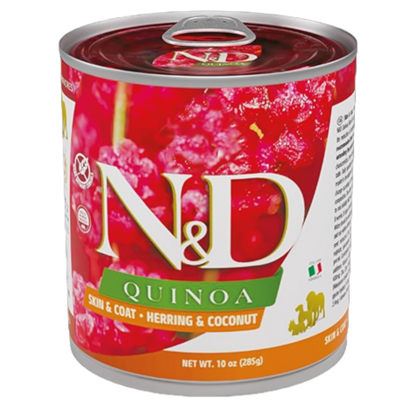 FARMINA N&D Cane Quinoa Skin&Coat - Aringa e Cocco 6x285gr