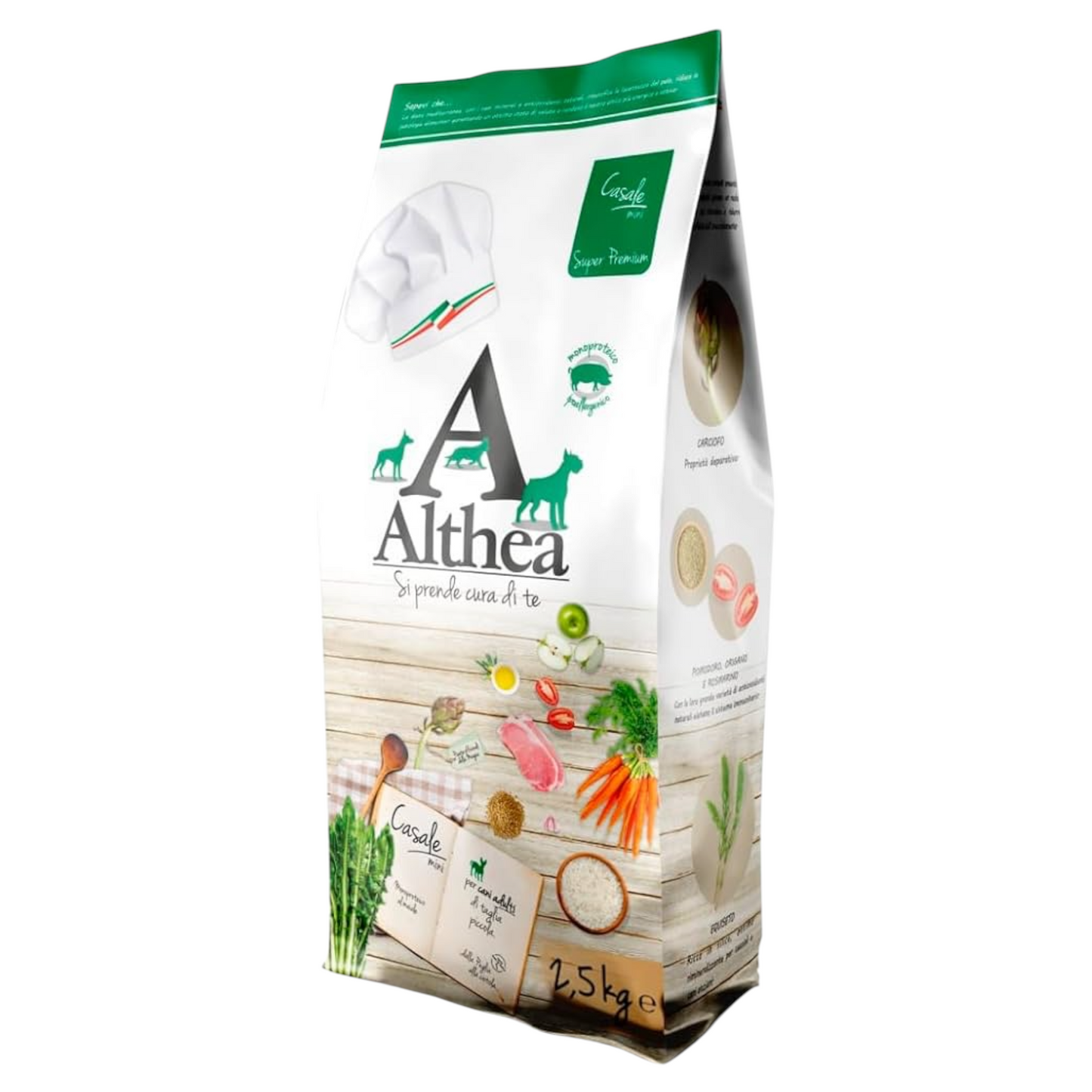 ALTHEA Casale Cane Super Premium Mono Hypoallergenic Maiale Medium/Maxi Adult 3Kg