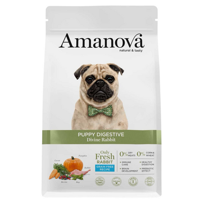 AMANOVA Cane Puppy Digestive al Coniglio GF 7Kg