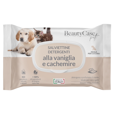 BEAUTY CASE Salviette Detergenti Vaniglia e Cachemire 40pz