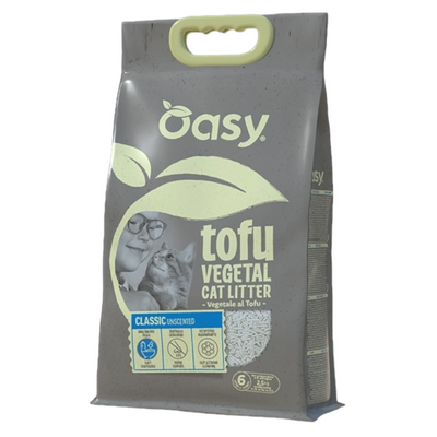 OASY Lettiera Vegetale Gatto Tofu Classic Unscented 6L