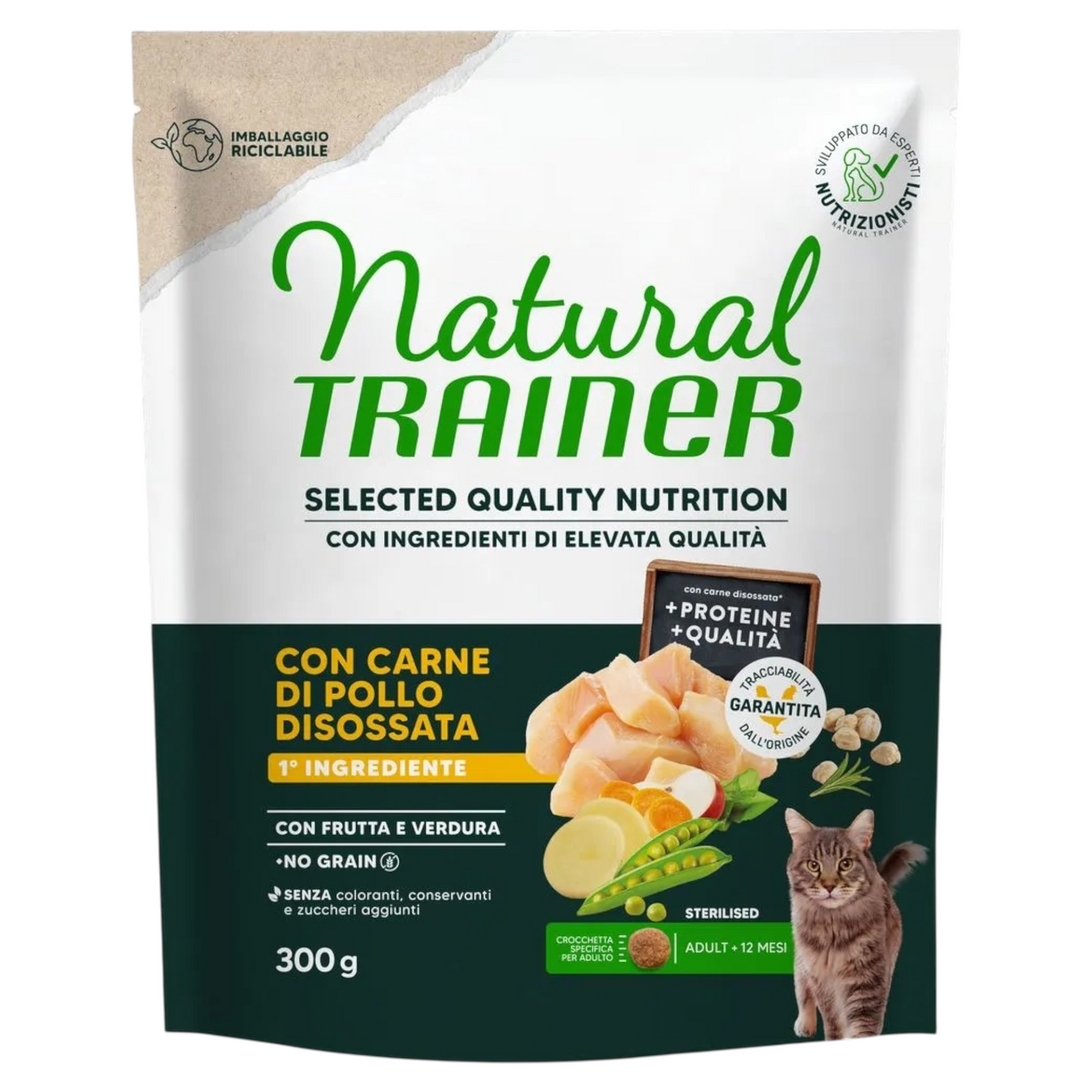 TRAINER Cat Select Sterilised GF Pollo Disossato 300gr