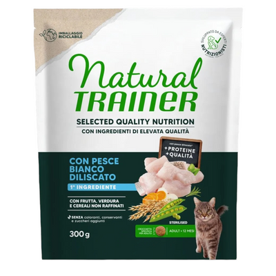 TRAINER Cat Select Sterilised Pesce Bianco Diliscato 300gr