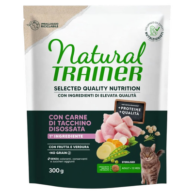 TRAINER Cat Select Sterilised GF Tacchino Disossato 300gr