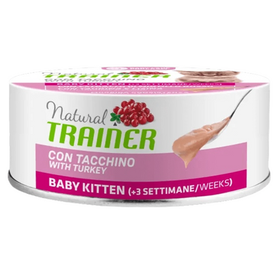 TRAINER Cat Baby Kitten Mousse Tacchino 80gr