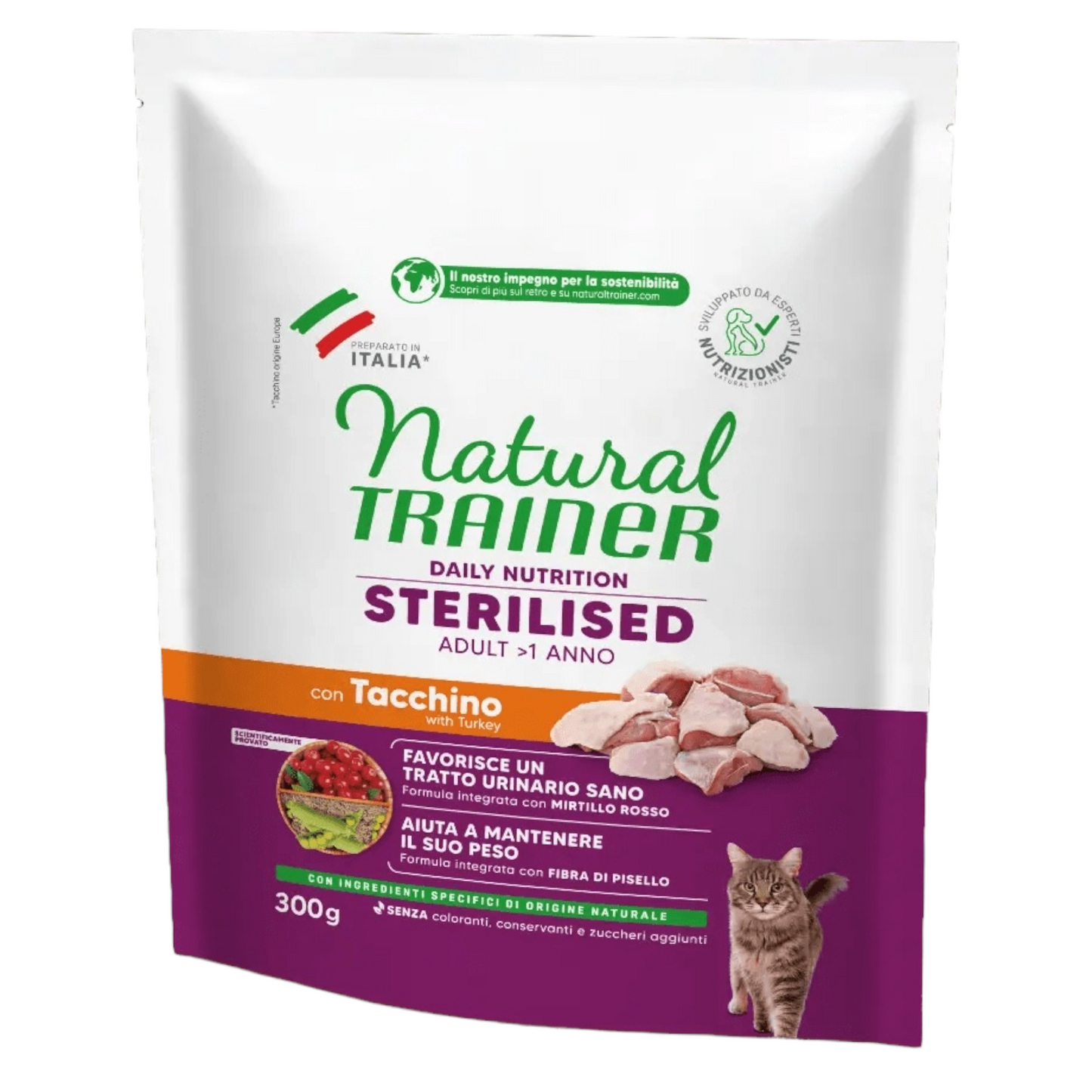 TRAINER Cat Sterilised Tacchino 300Gr