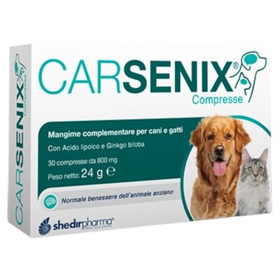 SHEDIRPHARMA Carsenix Cani e Gatti Anziani 30cpr