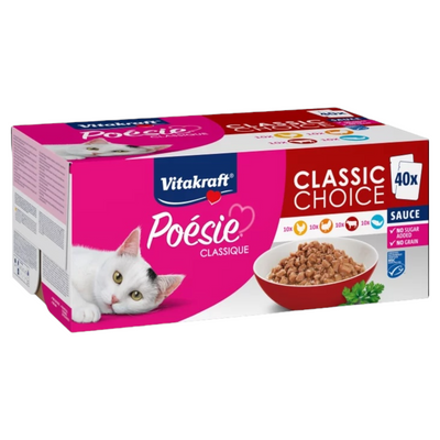 VITAKRAFT Gatto Multipack Poesie Classic Sauce 40pz