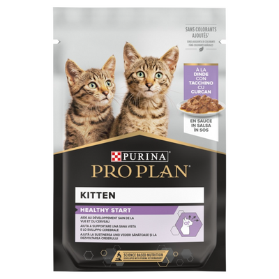 PURINA Gatto Kitten Healty Start Tacchino in salsa 85gr