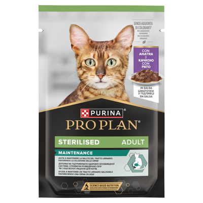 PURINA Gatto Sterilised Maintenance Anatra in salsa 85gr