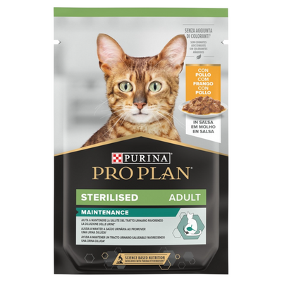 PURINA Gatto Sterilised Maintenance Pollo in salsa 85gr