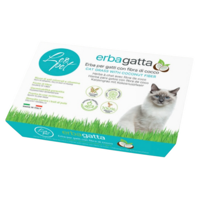 LEOPET Erba Gatta con Fibra di Cocco