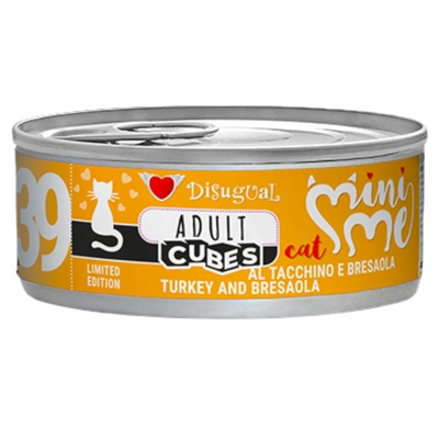 DISUGUAL Gatto Mini Me Cubes 39 Adult Tacchino e Bresaola 85gr