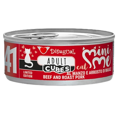 DISUGUAL Gatto Mini Me Cubes 41 Adult Manzo e Arrosto di Maiale 85gr
