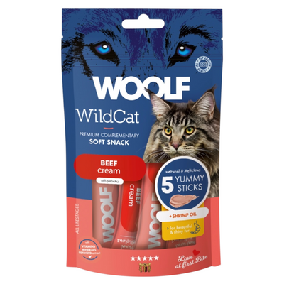 WOOLF Snack Gatto Soft Cream Manzo 70gr