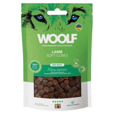 WOOLF Snack Cane Soft Cubes Agnello 100gr