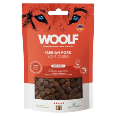 WOOLF Snack Cane Soft Cubes Maiale 100gr
