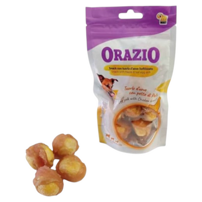 ORAZIO Snack Cane Tuorlo d'Uovo e Pollo 80gr