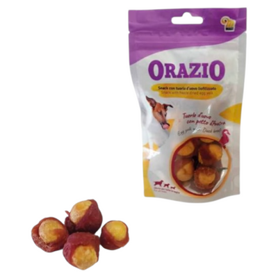 ORAZIO Snack Cane Tuorlo d'Uovo e Anatra 80gr