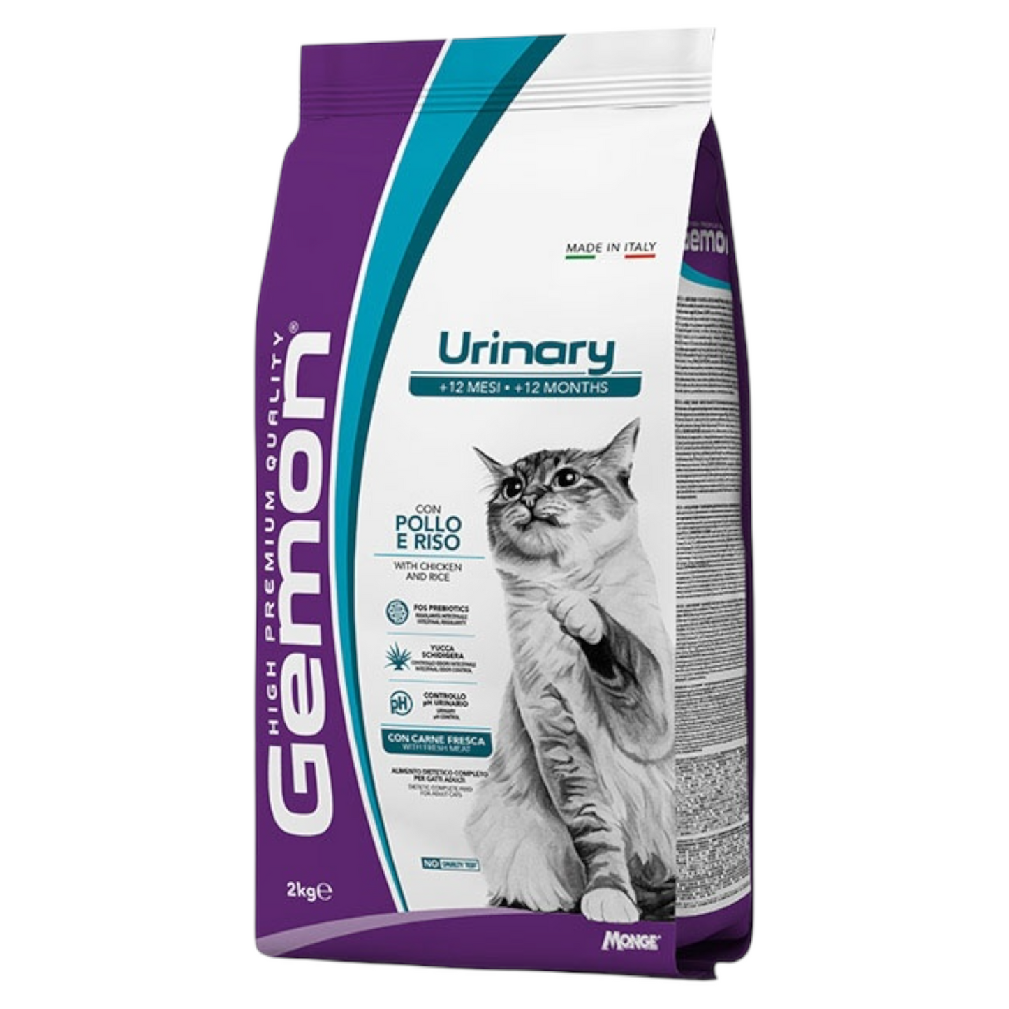 GEMON Gatto Urinary con Pollo e Riso 7Kg