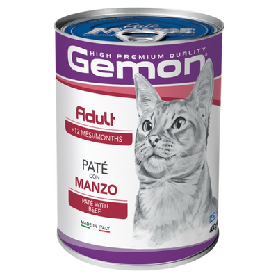 GEMON Gatto Patè con Manzo 400gr
