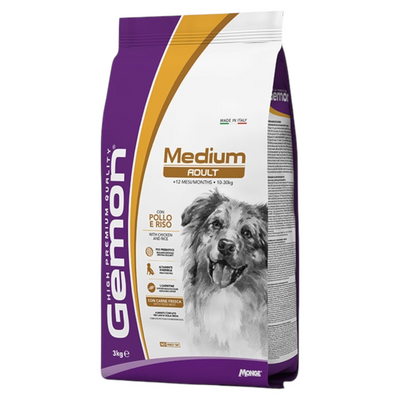 GEMON Cane Medium Adult Pollo e Riso 15Kg